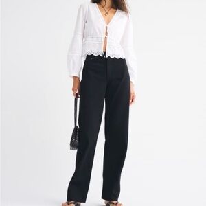 Abercrombie & Fitch Black Loose Jeans